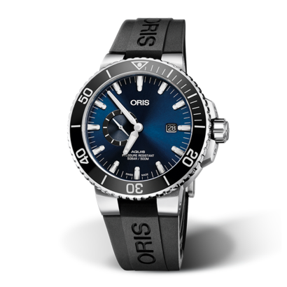 Reloj caballero Oris REFERENCIA: 01 743 7733 4135-07 4 24 64EB CAJA: Aquis, 45.50 mm, Acero MOVIMIENTO: Remonte automático segundero, fecha desarrollado por Oris ESFERA: Azul CORREA/PULSERA: Caucho GARANTÍA: 2 Años Inscríbase en MyOris y amplie de forma gratuita su garantía a 3 años.