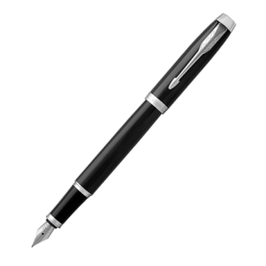 Pluma fuente 1931644 Marca Parker Color Black Lacquer Chrome Trim Color de la tinta Blue Rango de edad (descripción) Adult Material Metal