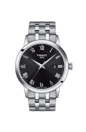 Reloj TISSOT CLASSIC DREAMT129.410.11.053.00 Género Caballero Garantía 2 años de Garantía Hermeticidad Hermético hasta una presión de 5 bares (50 metros/165 pies) SKU T1294101105300 Colección T-Classic Peso (g) 139