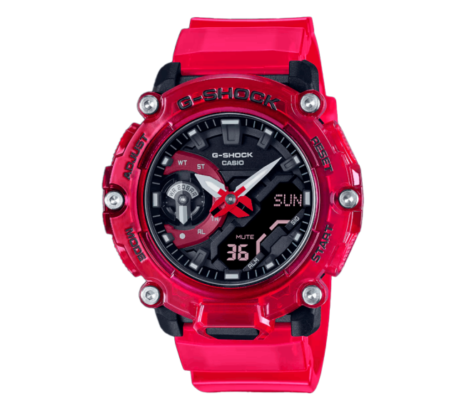 Reloj Para Caballero Casio G-shock Youth Transparente GA-2200SKL-4ACR
