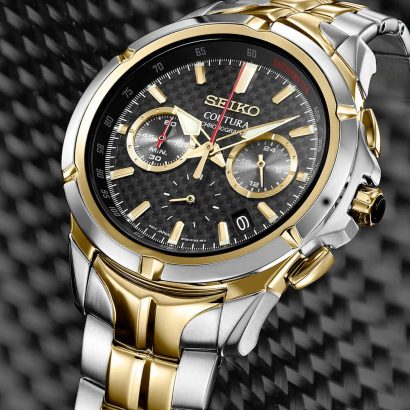 Reloj Seiko Cronógrafo de Cuarzo Coutura SSB434
