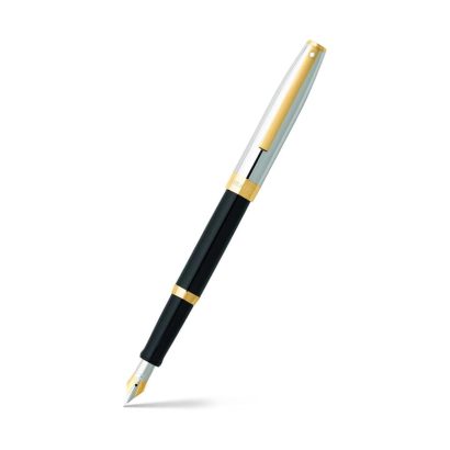 Pluma Sheaffer Sagaris E0947553 Negro-Cromado-Dorado