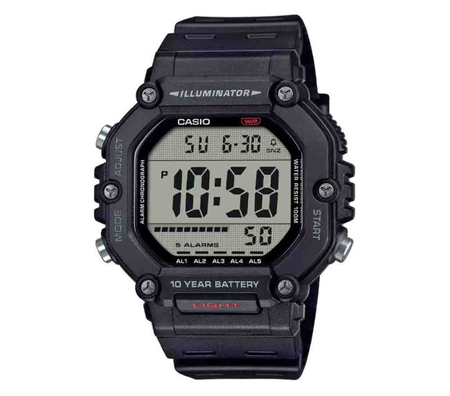 Reloj Casio AE-1600H-1BVCF Digital Negro