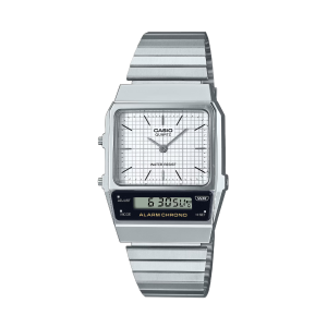 Reloj Casio AQ-800E-7A Vintage Ana-Digi Plata