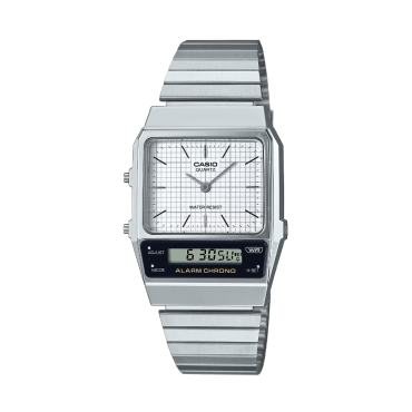 Reloj Casio AQ-800E-7A Vintage Ana-Digi Plata