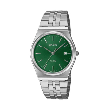 Reloj Casio MTP-B145DC-3AVCF Plateado-Dial Verde