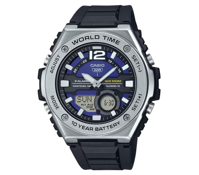 Reloj Casio Analógico-Digital MWQ-100-2AVCF Azul