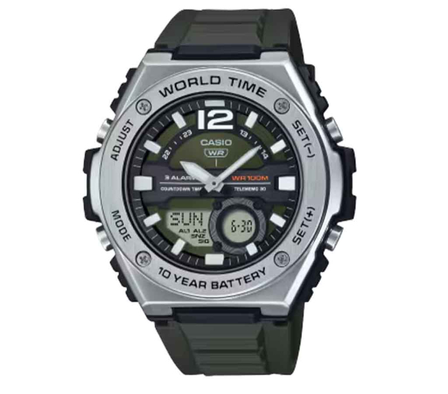 Reloj Casio Analógico-Digital MWQ-100-3AVCF