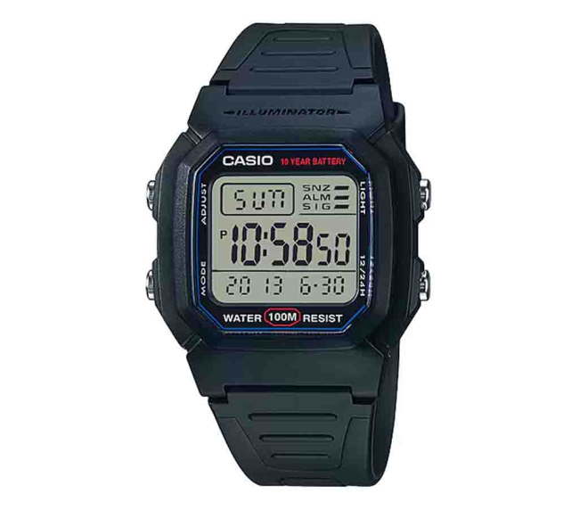 Reloj Casio Classic W-800H-1AVCF Negro