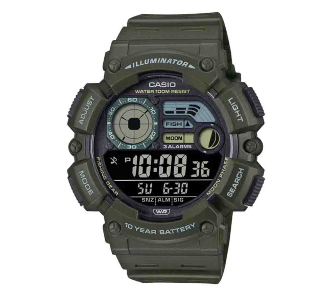Reloj Casio Digital WS-1500H-3BVCF Modo Pesca