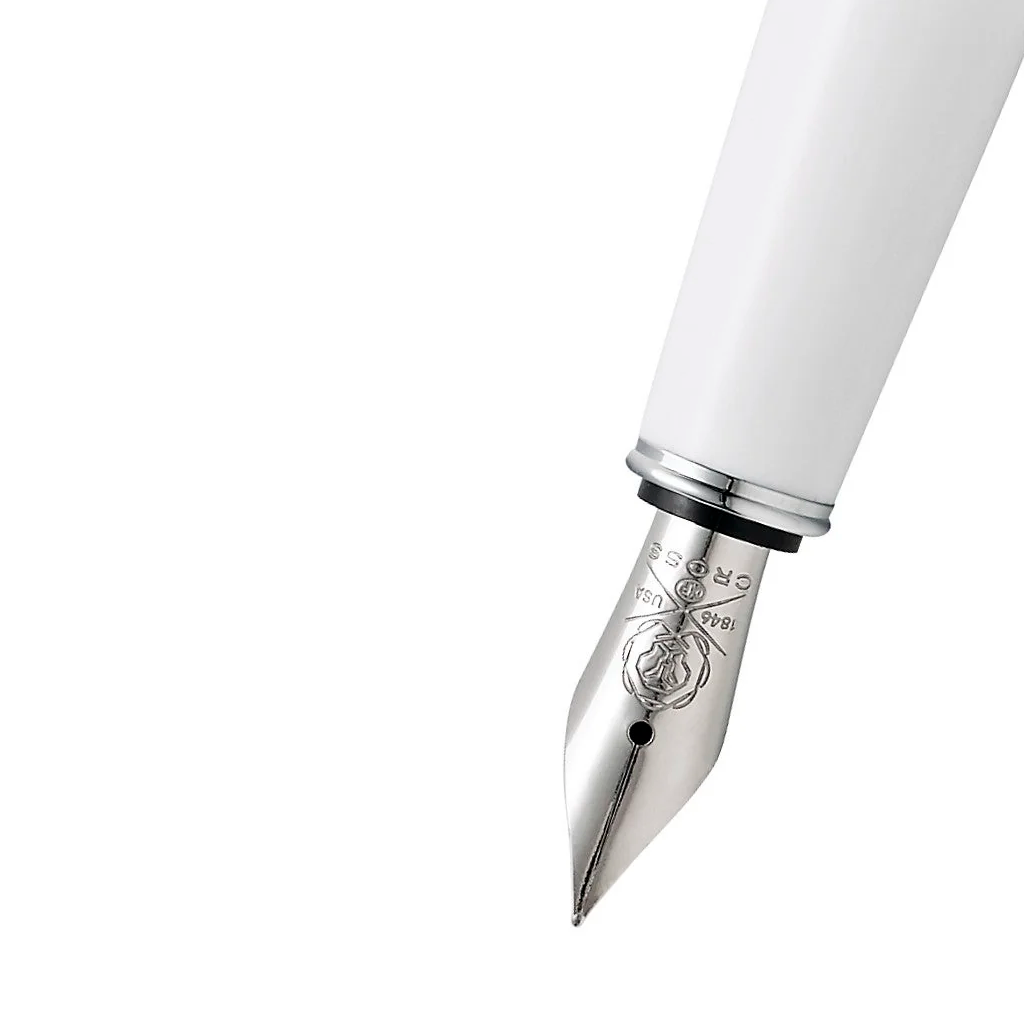 PLUMA ESTILOGRÁFICA BLANCA A.T. CROSS BAILEY LIGHT - AT0746-2MS Bolígrafo CROSS AT0746-2MS 2