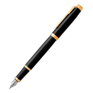 Parker Pluma estilográfica 1931645 Marca Parker Color Negro (Black Gold Trim) Color de la tinta Azul Rango de edad (descripción) Niño Adolescente Jóven Adulto Material Aluminio Acerca de este artículo Laqueado en negro brillante Acabados en oro Se entrega en caja de regalo parker