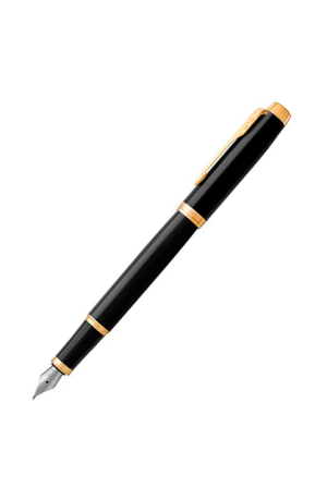 Parker Pluma estilográfica 1931645 Marca Parker Color Negro (Black Gold Trim) Color de la tinta Azul Rango de edad (descripción) Niño Adolescente Jóven Adulto Material Aluminio Acerca de este artículo Laqueado en negro brillante Acabados en oro Se entrega en caja de regalo parker