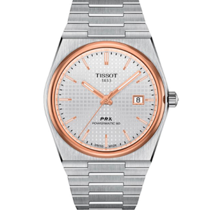 Reloj TISSOT PRX POWERMATIC 80 T137.407.21.031.00 ACERO INOXIDABLE DE 35 MM DE DIÁMETRO DISEÑO DE CAJA ICÓNICA MANECILLAS DE LAS HORAS Y LOS MINUTOS RECUBIERTAS DE SUPER LUMINOVA® CARÁTULA COLORIDA CON EFECTO SOLAR BRAZALETE DE ACERO INTEGRADO