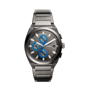 Reloj Fossil FS5830 para hombre Reloj Fossil de caja - bisel y extensible tipo brazalete elaborado en acero color plata con carátula azul - manecillas e índices