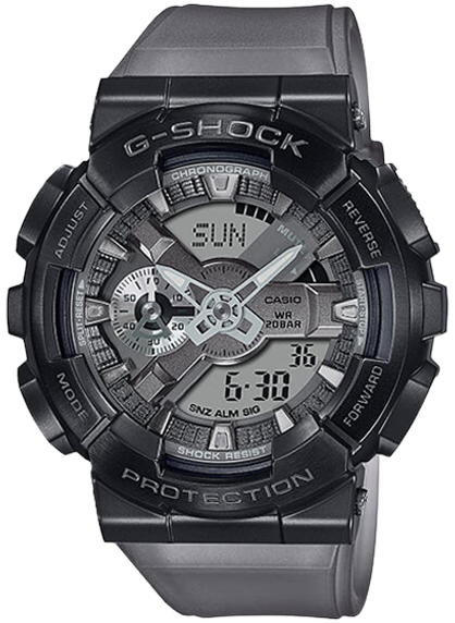 Reloj Caballero Casio G-shock Youth Transparente Humeado Gm-110mf-1acr