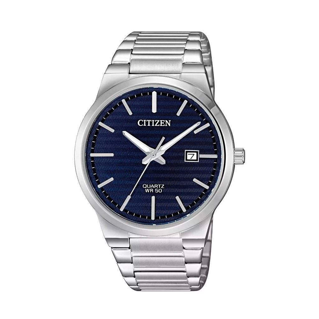 Citizen Eco-Drive AW7050-84L Orologio Uomo - Cassa Acciaio 43mm - Quadrante Blu - Vetro Zaffiro - 10 Atm