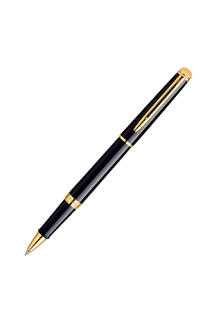 Boligrafo Waterman HEMISPHERE NEGRO S0920650 Marca WATERMAN Color Black with Gold Trim Color de la tinta Negro Material Metal Tipo de punta Mediano