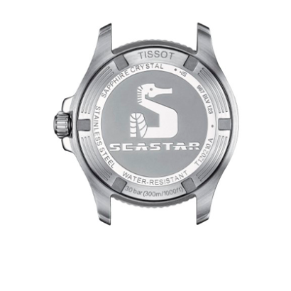 Reloj TISSOT SEASTAR 1000 36MM T120.210.11.041.00 CALIDAD SIN CONCESIONES: RESISTENCIA AL AGUA DE 1000 PIES / 30 BARES NUEVA COLECCIÓN DE RELOJES PARA DEPORTES ACUÁTICOS DE MENOR TAMAÑO PARA MUJERES Y HOMBRES RESISTENTE AL AGUA BRAZALETE DE LIBERACIÓN RÁPIDA INTERCAMBIABLE