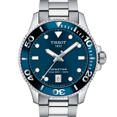 Reloj TISSOT SEASTAR 1000 36MM T120.210.11.041.00 CALIDAD SIN CONCESIONES: RESISTENCIA AL AGUA DE 1000 PIES / 30 BARES NUEVA COLECCIÓN DE RELOJES PARA DEPORTES ACUÁTICOS DE MENOR TAMAÑO PARA MUJERES Y HOMBRES RESISTENTE AL AGUA BRAZALETE DE LIBERACIÓN RÁPIDA INTERCAMBIABLE