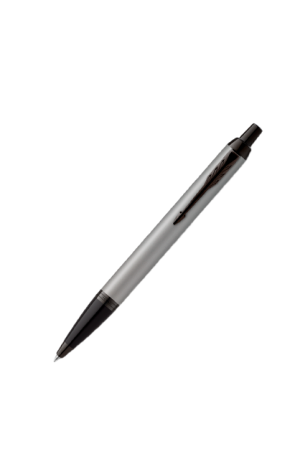 Boligrafo Metalico Parker 2127893 Características EL ACABADO Un gris mate apagado que contrasta con el clip de flecha característico, las molduras terminadas con una capa de PVD negro, que proporciona una resistencia sin igual al desgaste y la corrosión.