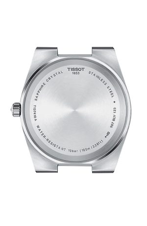 Reloj Tissot T1374101104100 circulo metalico con letras al rededor metalico