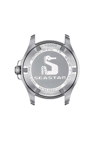 Reloj TISSOT SEASTAR 1000 36MM T120.210.21.051.00 NUEVA COLECCIÓN DE RELOJES DE BUCEO DE MENOR TAMAÑO PARA MUJER Y HOMBRE SE PUEDE USAR PARA BUCEAR O COMO UNA DECLARACIÓN DE MODA SIN CONCESIONES EN LA CALIDAD: 1000 PIES / 30 BAR RESISTENTE AL AGUA PULSERA CON SISTEMA INTERCAMBIABLE